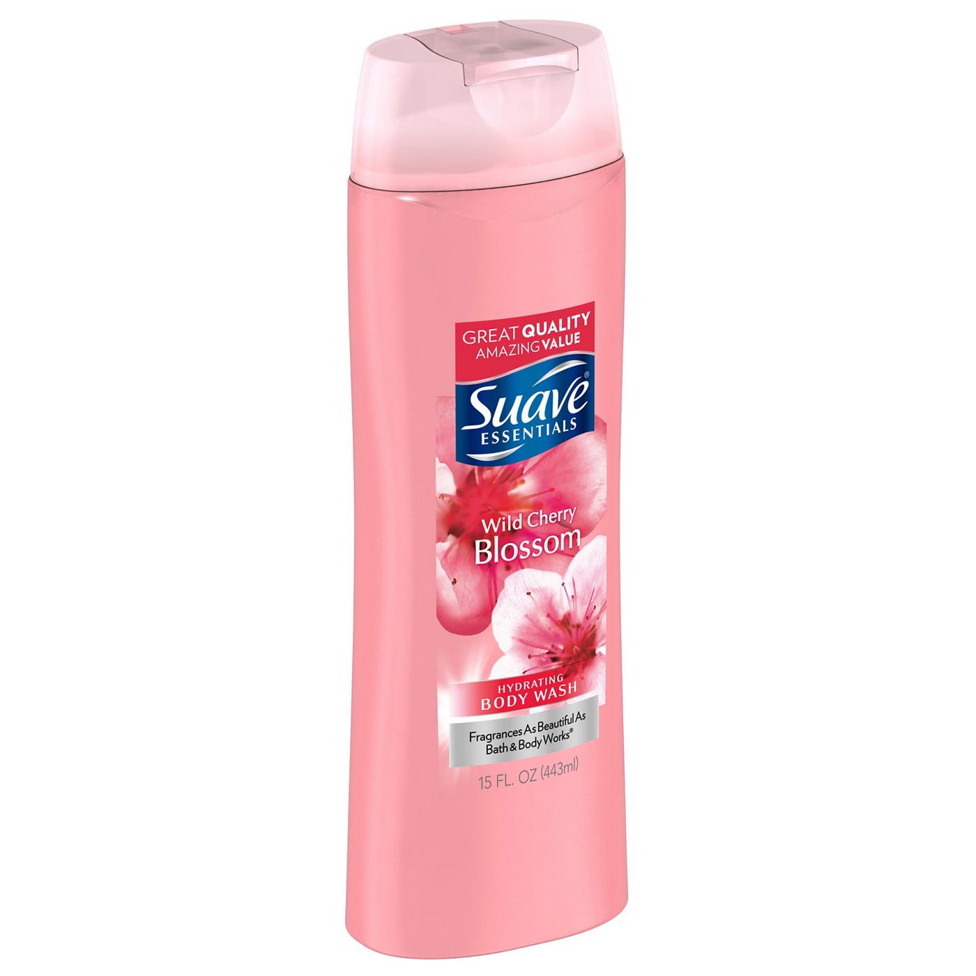 Suave Essentials Body Wash Wild Cherry Blossom Shop Body Wash at HEB