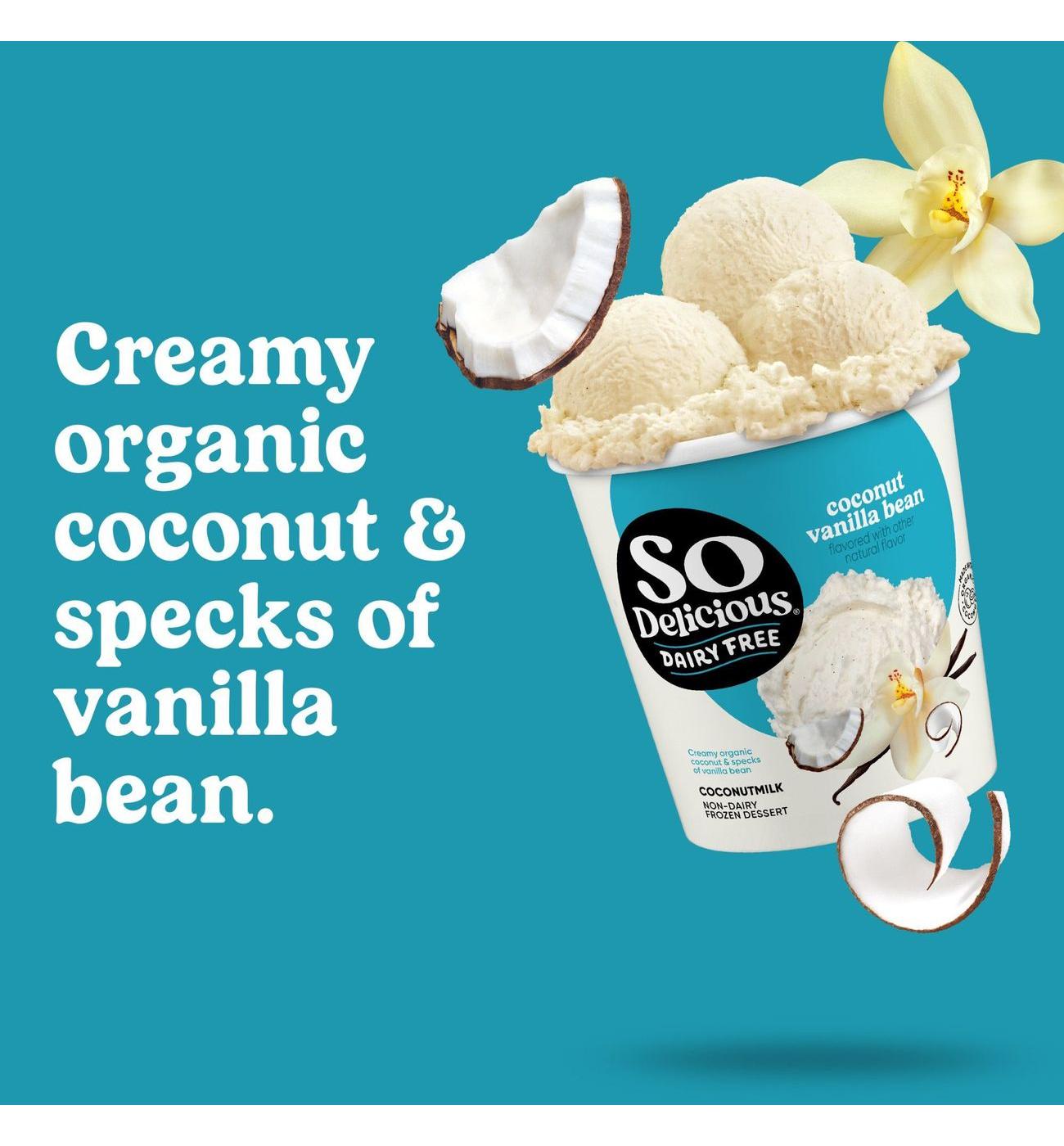 So Delicious Dairy Free Coconut Vanilla Bean Frozen Dessert; image 4 of 7