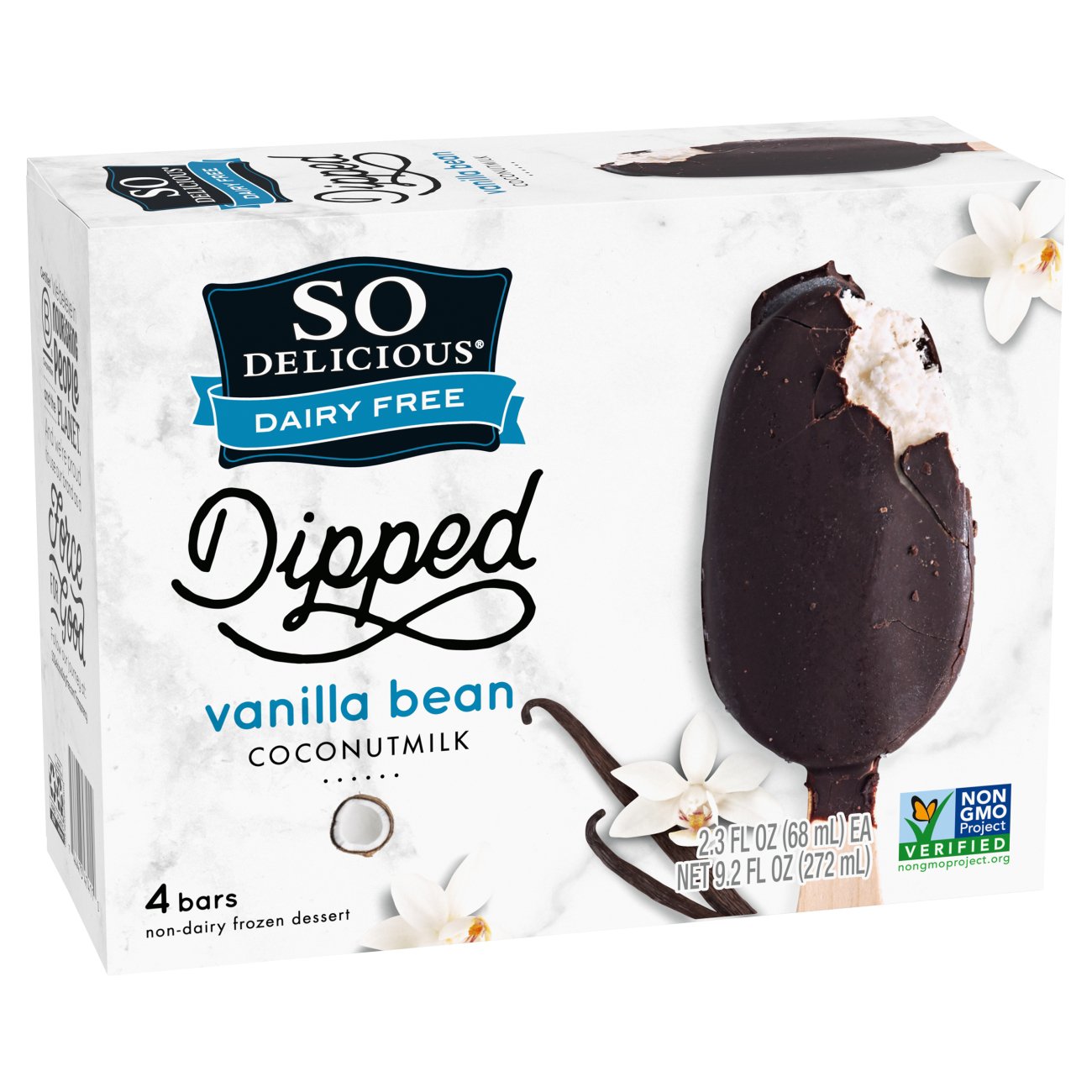 So Delicious Coconut Milk Vanilla Non Dairy Frozen Vegan Dessert Shop Bars Pops At H E B