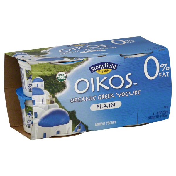 Stonyfield Oikos Nonfat Plain Greek Yogurt Shop Yogurt at HEB