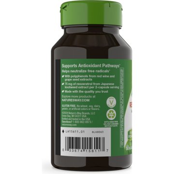 Nature's Way Resveratrol Capsules, 60 ct