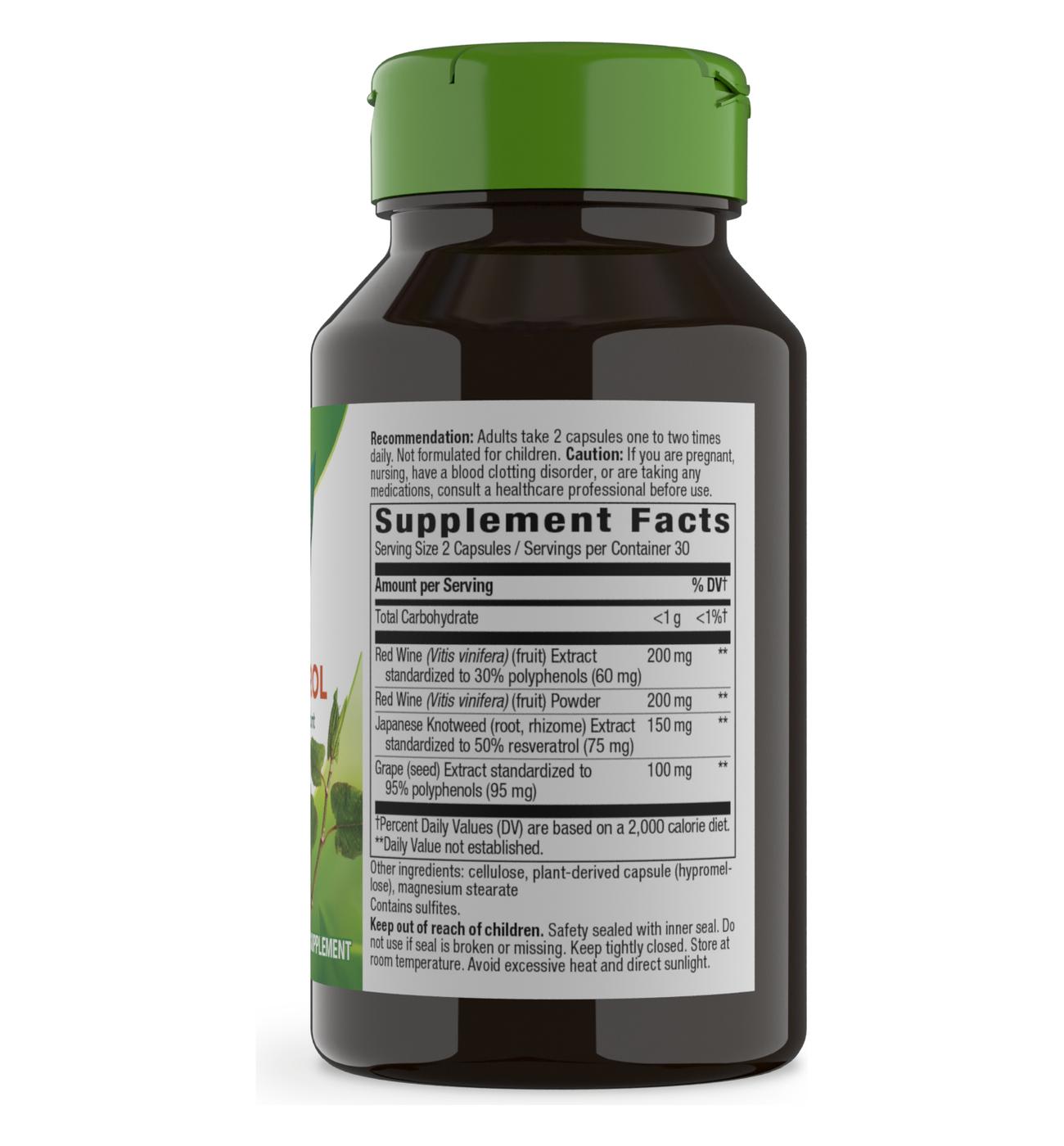 Nature's Way Resveratrol Capsules; image 3 of 3