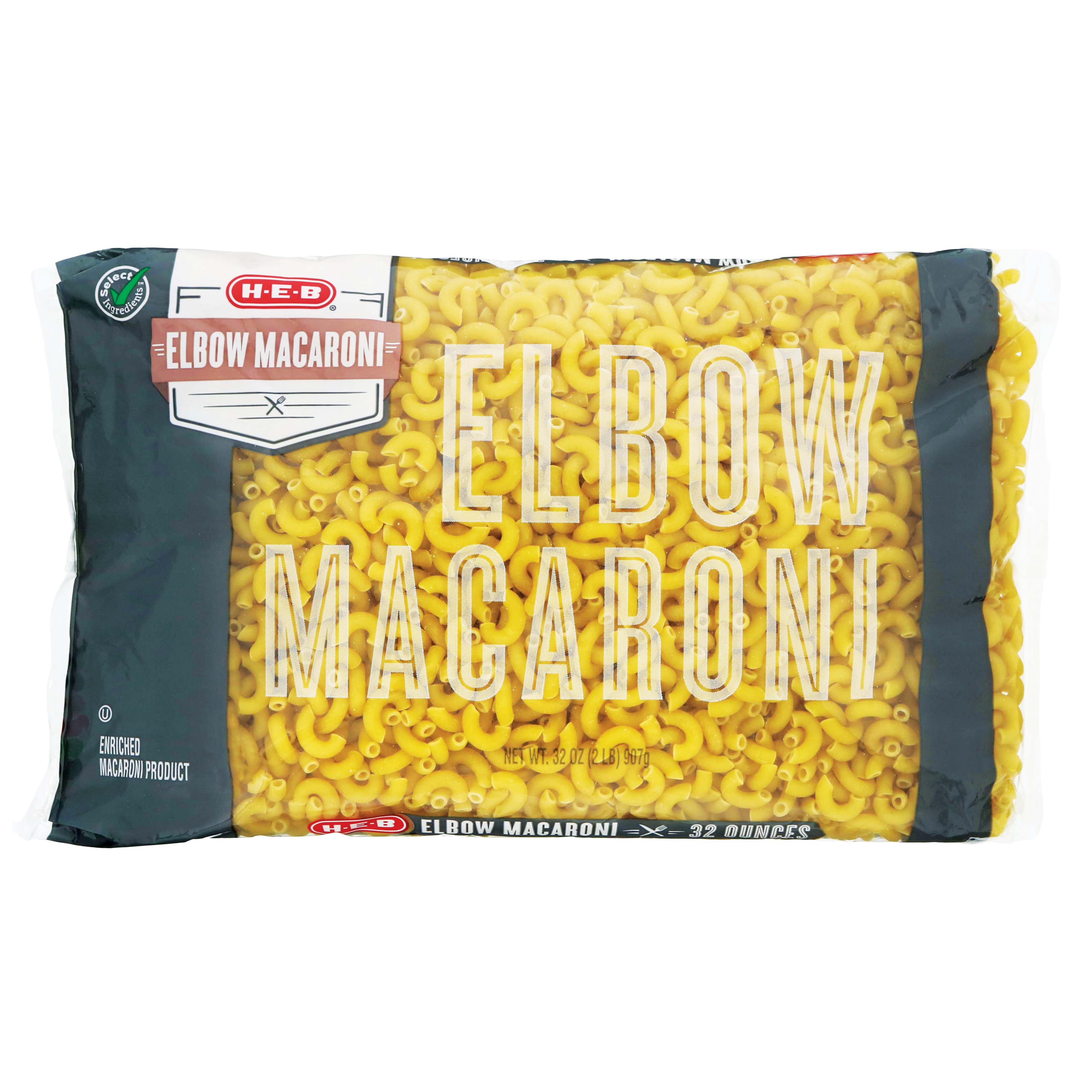 H-E-B Select Ingredients Elbow Macaroni - Shop Pasta & Rice At H-E-B