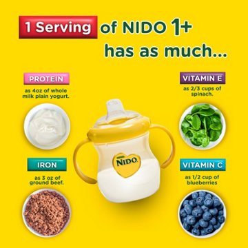 Nido Kinder Toddler Milk Beverage Powder Mix for 1+ Years, 47 Servings