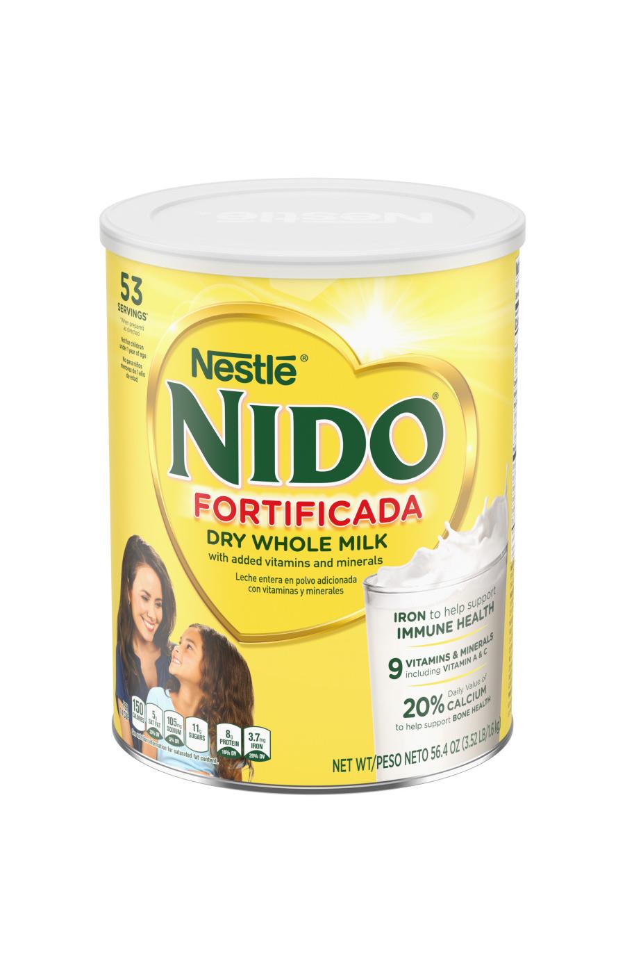 Nestle NIDO Fortificada Dry Whole Milk Powdered Drink Mix; image 6 of 8