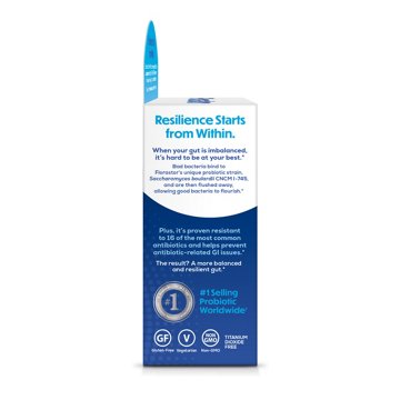 Florastor Dual Action Probiotic Supplement Capsules