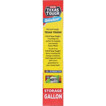 H-E-B Texas Tough Slider Gallon Storage Bags, 17 ct