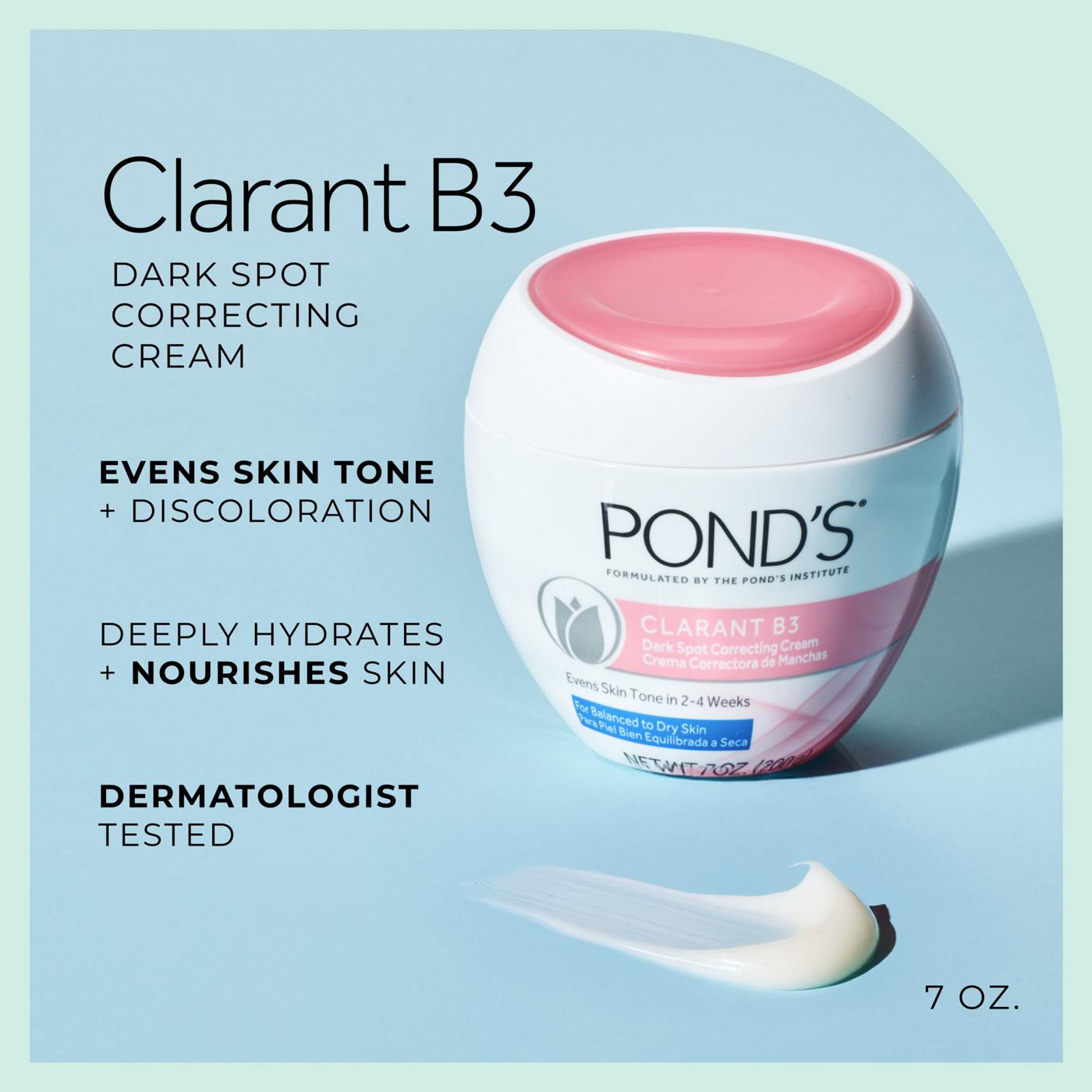 Pond's Clarant B3 Dark Spot Correcting Face Cream for Dry Skin; image 8 of 9