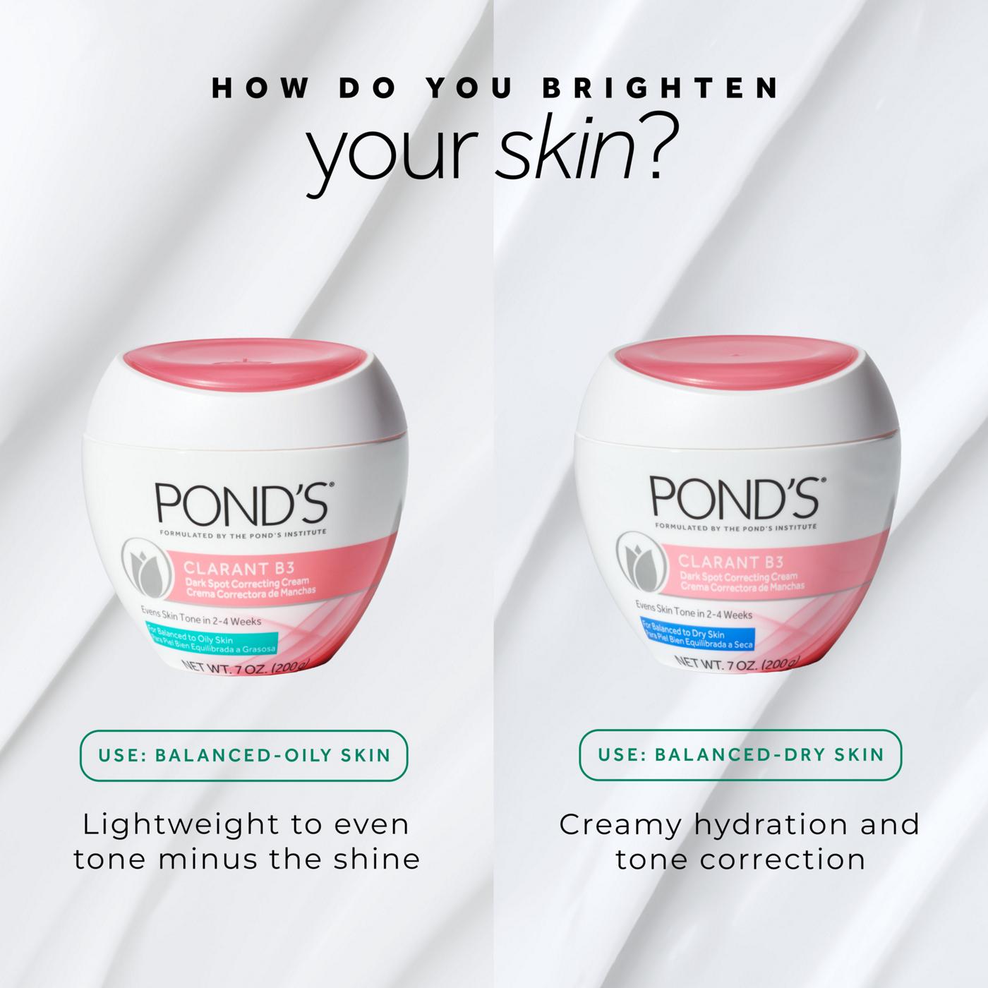 Pond's Clarant B3 Dark Spot Correcting Face Cream for Dry Skin; image 9 of 9