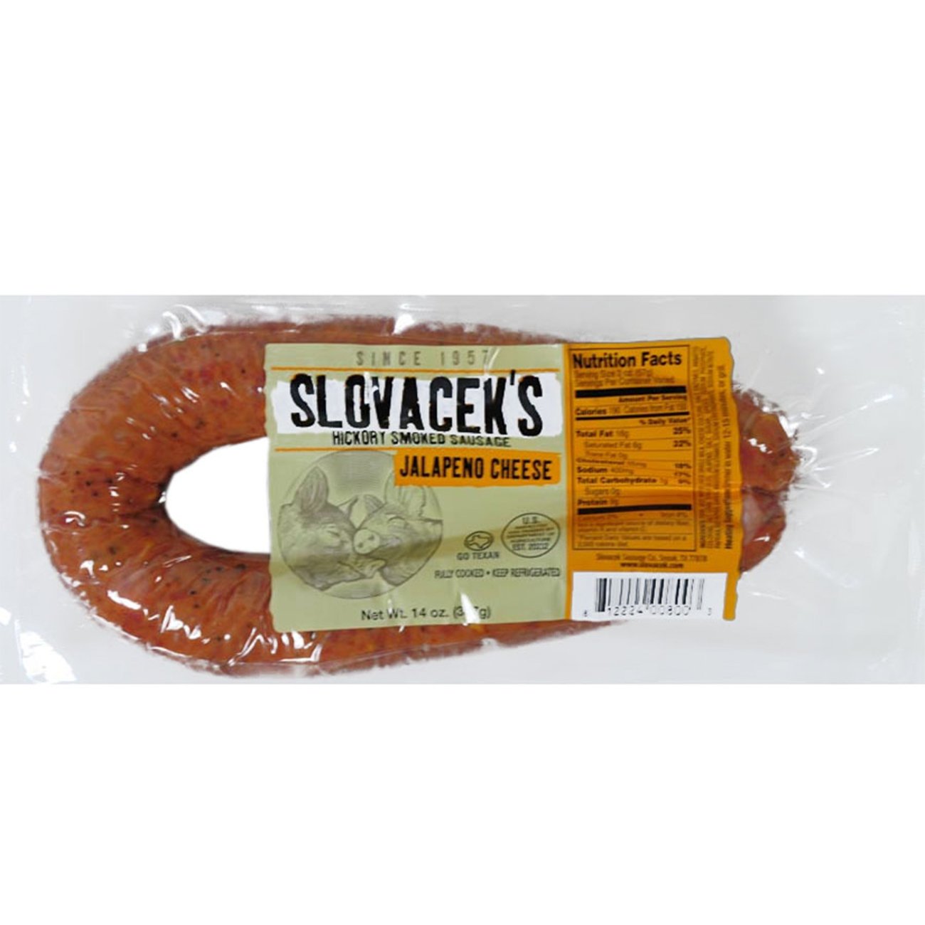 SLOVACEK'S Hickory Smoked Sausage Jalapeno Cheese Shop Sausage at HEB