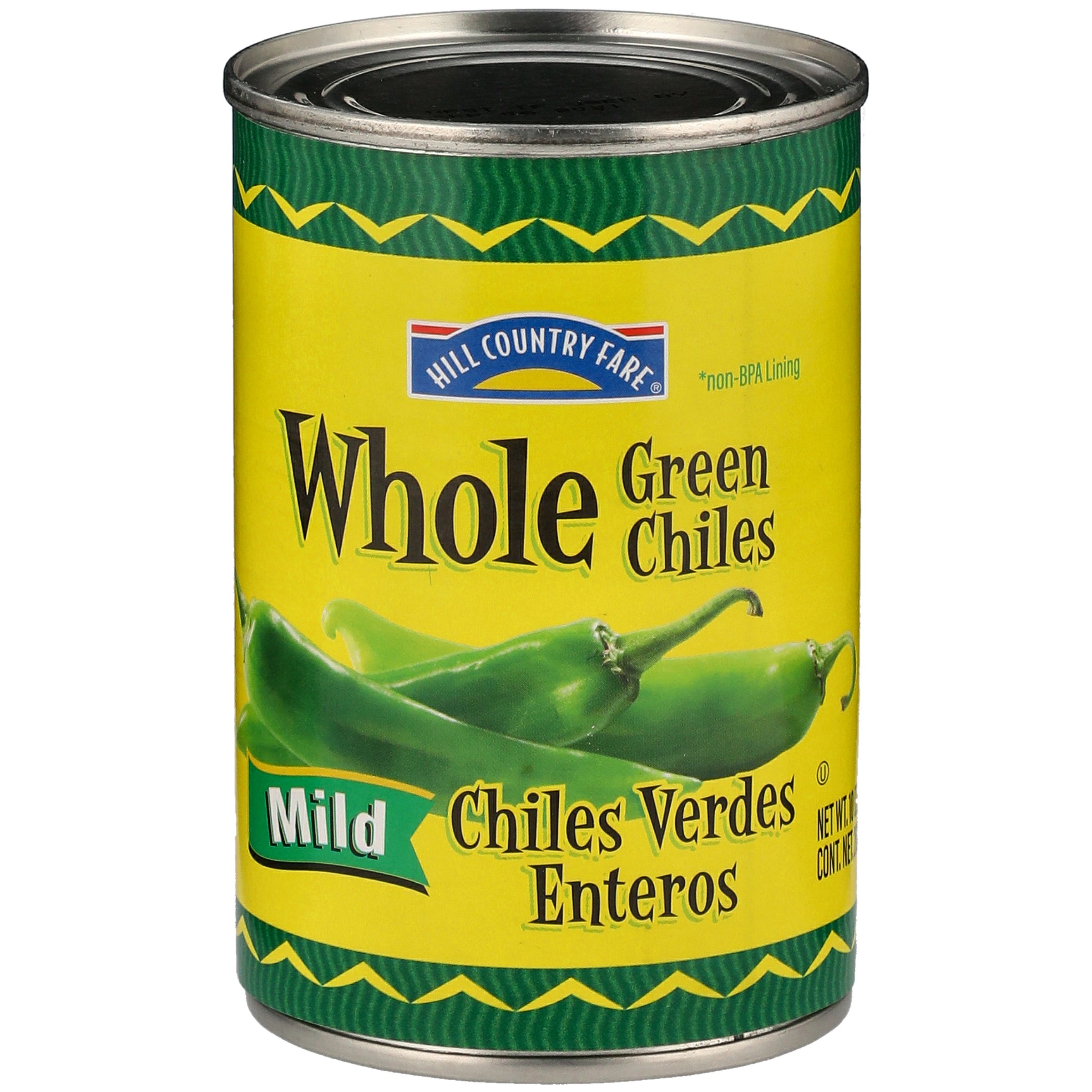 Hill Country Fare Whole Mild Green Chiles Shop Vegetables at HEB