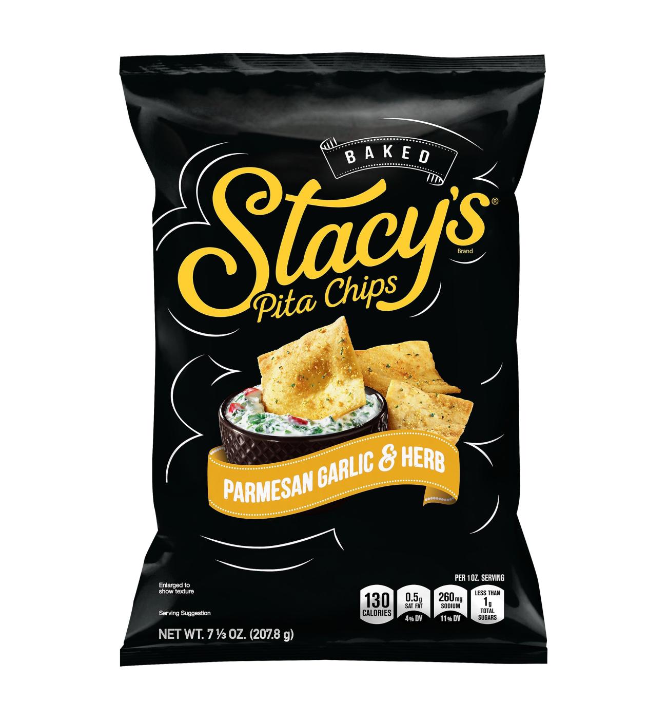 Stacy's Parmesan Garlic & Herb Pita Chips; image 1 of 2