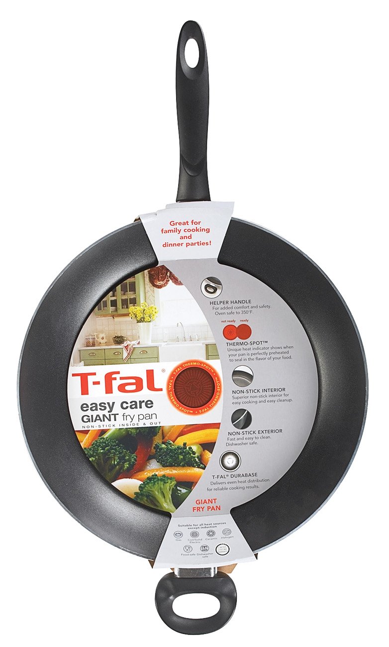 T-fal 14 Easy Care Giant Non-Stick Fry Pan, Black - Shop Frying Pans &  Griddles at H-E-B