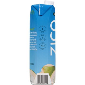 ZICO No Added Sugar 100% Coconut Water, 1 L