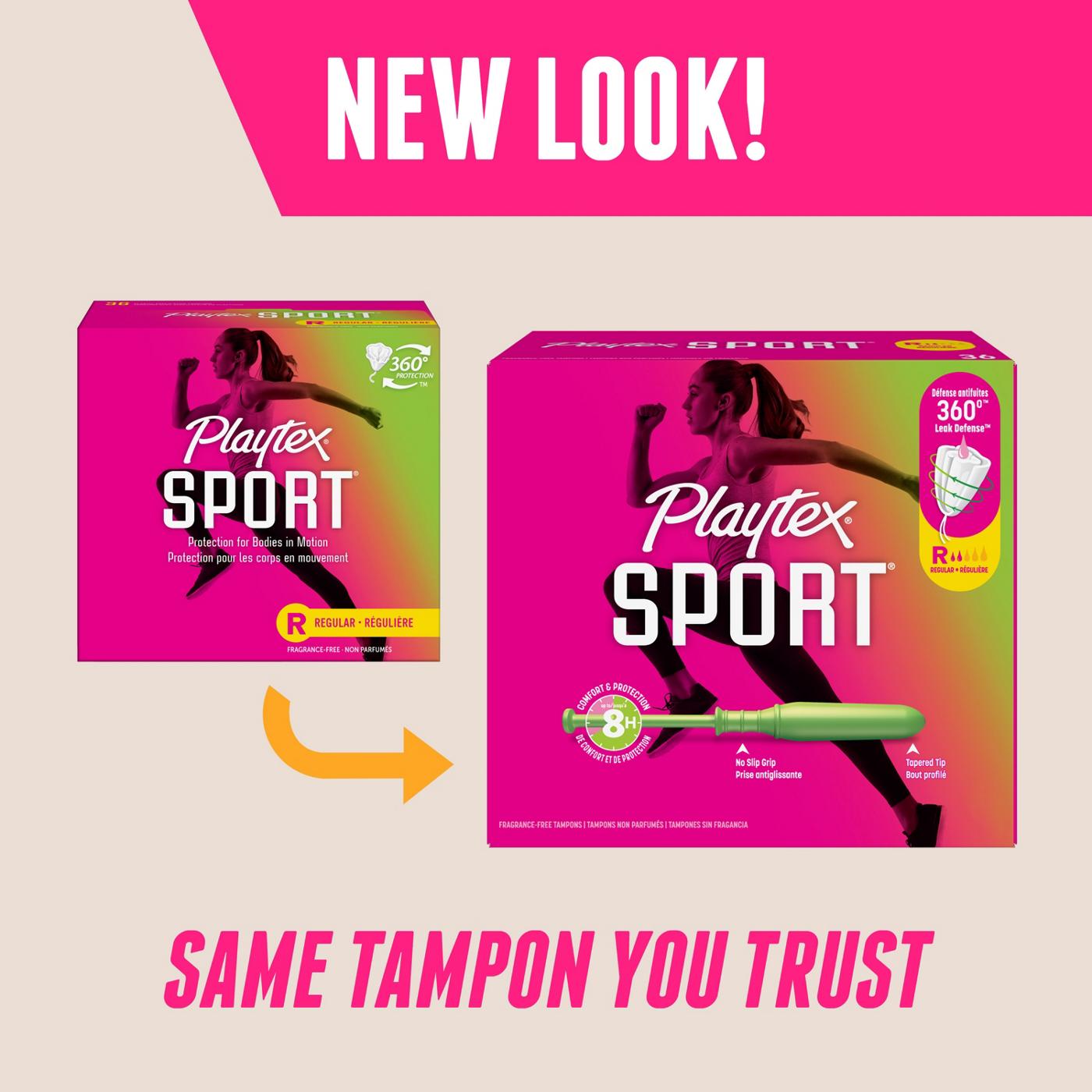 Playtex Sport Tampons - Regular, Unscented; image 3 of 9