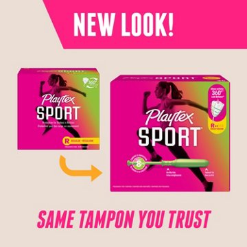 Playtex Sport Tampons - Regular, Unscented, 36 ct