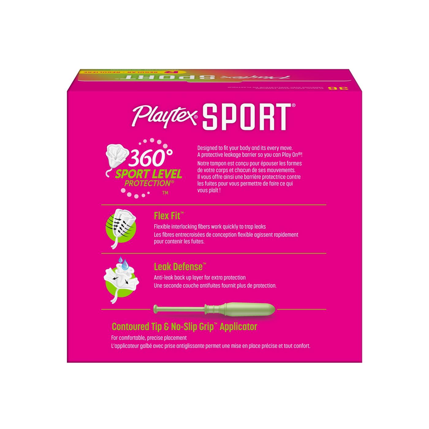 Playtex Sport Plastic Tampons - Regular Absorbency; image 8 of 11