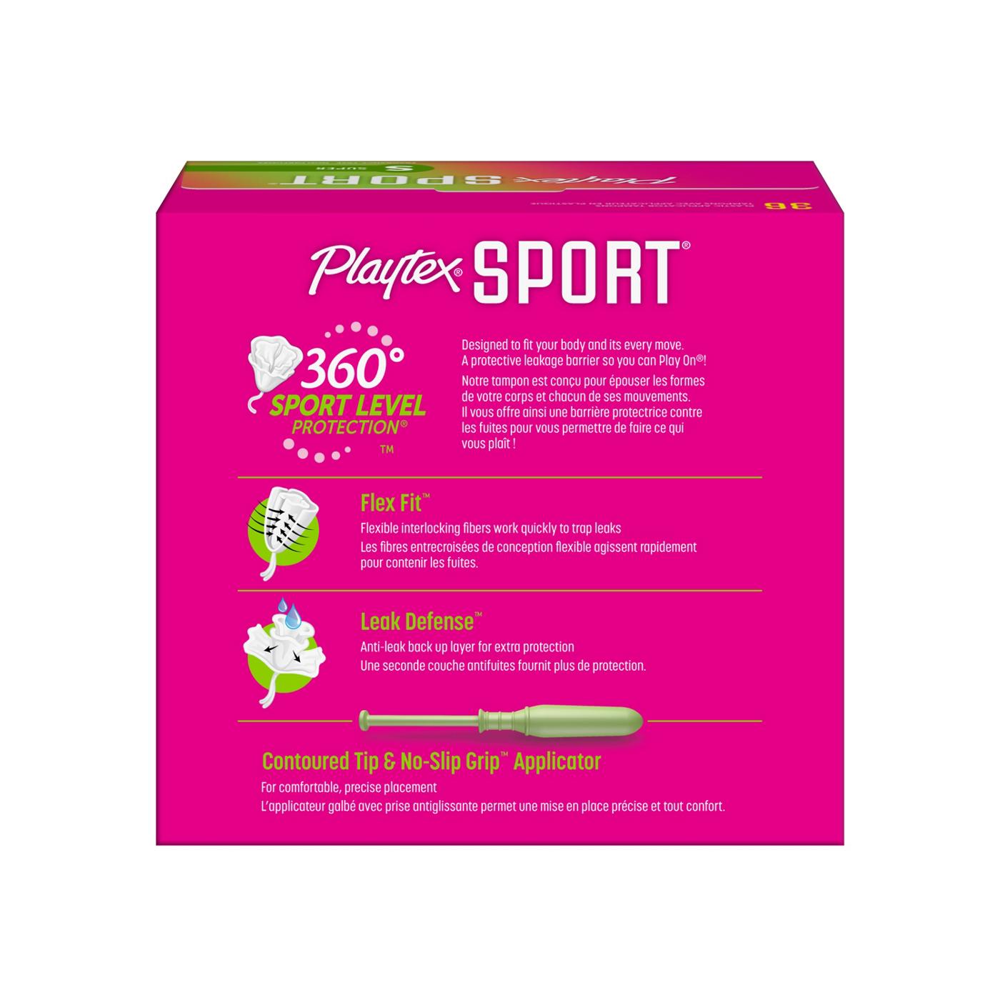 Playtex Sport Plastic Tampons - Super Absorbency; image 6 of 9