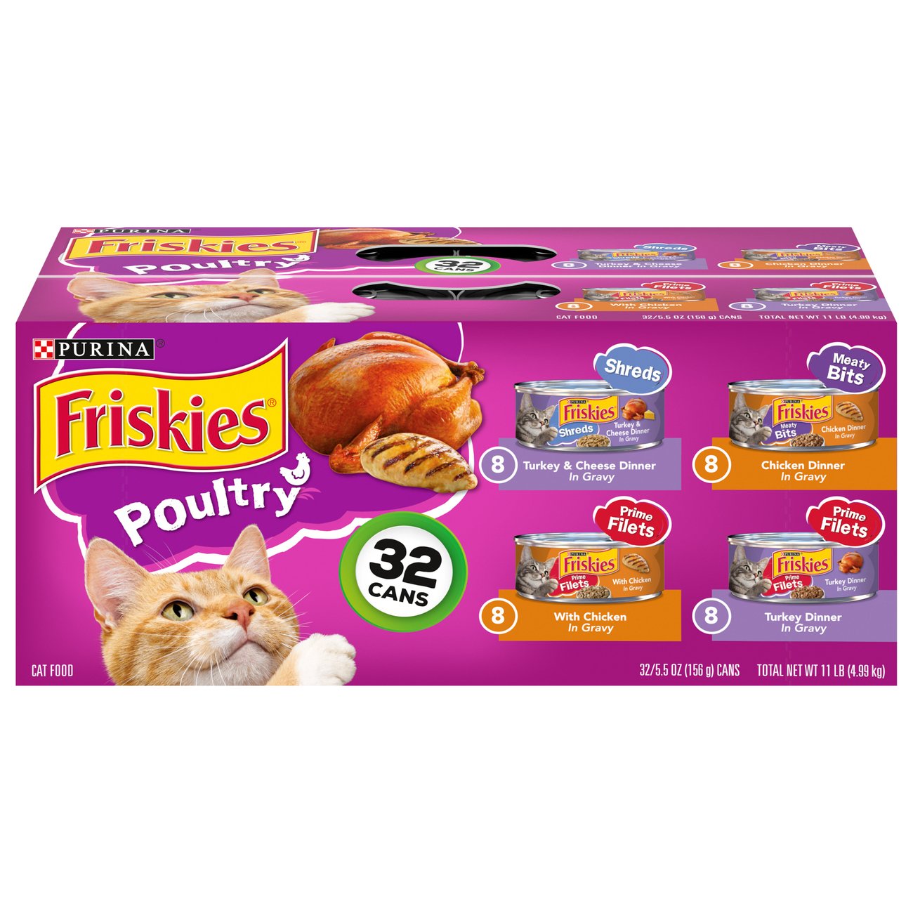Friskies Poultry Variety Pack Wet Cat Food Shop Food at HEB