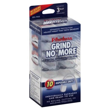 Plackers Grind No-More Dental Night Protector Disposable Units, 10 ct
