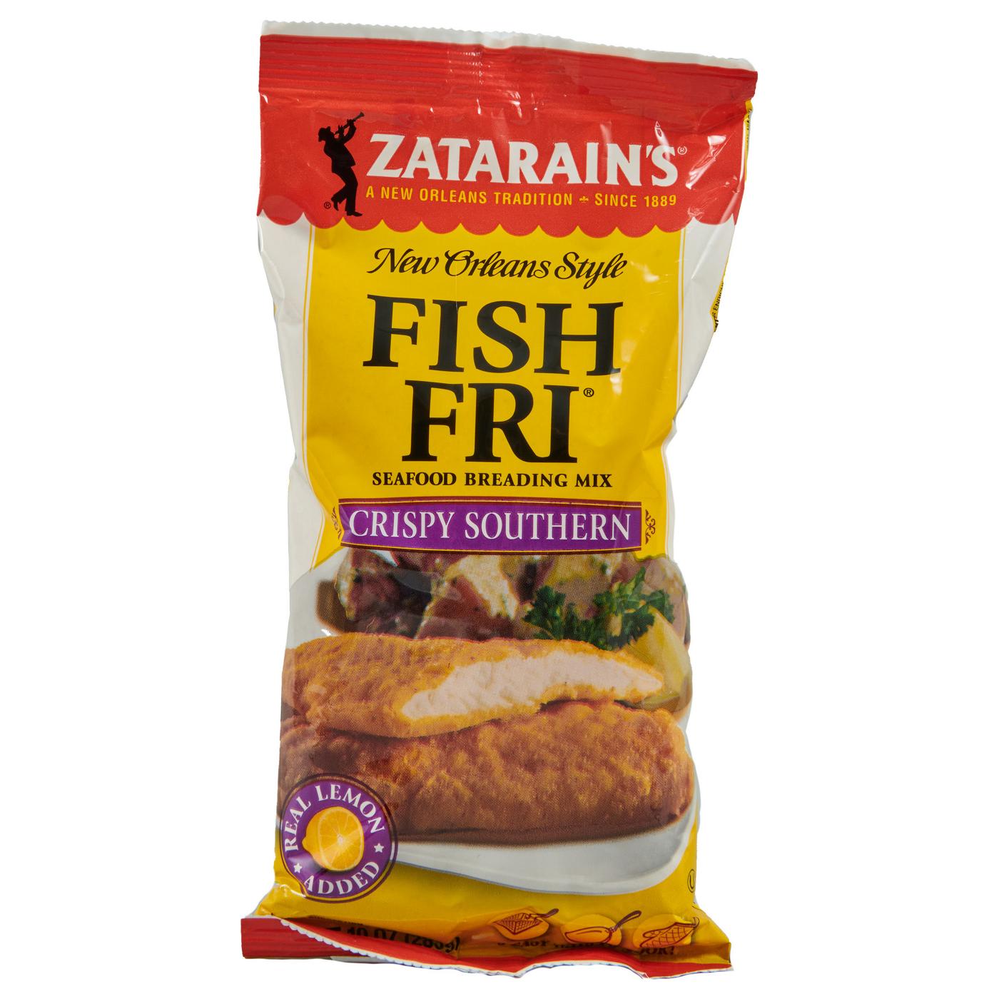 Zatarain's Crispy Southern Fish Fri Seafood Breading Mix; image 1 of 8