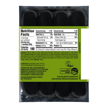 Field Roast Smoked Apple & Sage Plant-Based Sausages, 4 ct