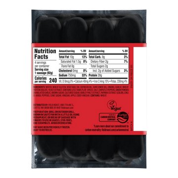 Field Roast Spicy Mexican Chipotle Plant-Based Sausages , 4 ct