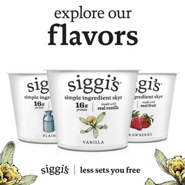 Siggi's Vanilla Skyr Icelandic Strained Non Fat Yogurt