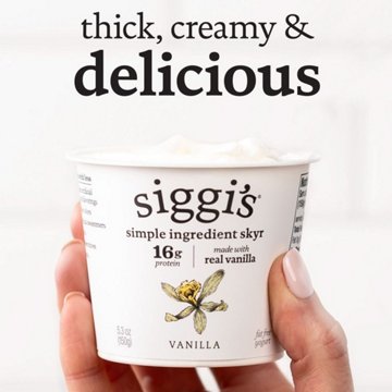 Siggi's Vanilla Skyr Icelandic Strained Non Fat Yogurt