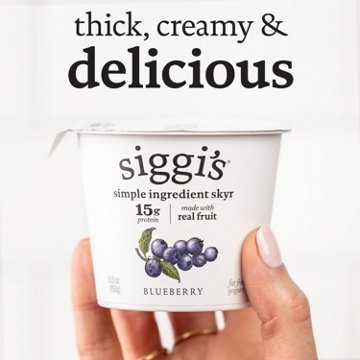 Siggi's 15g Protein Fat Free Yogurt - Blueberry