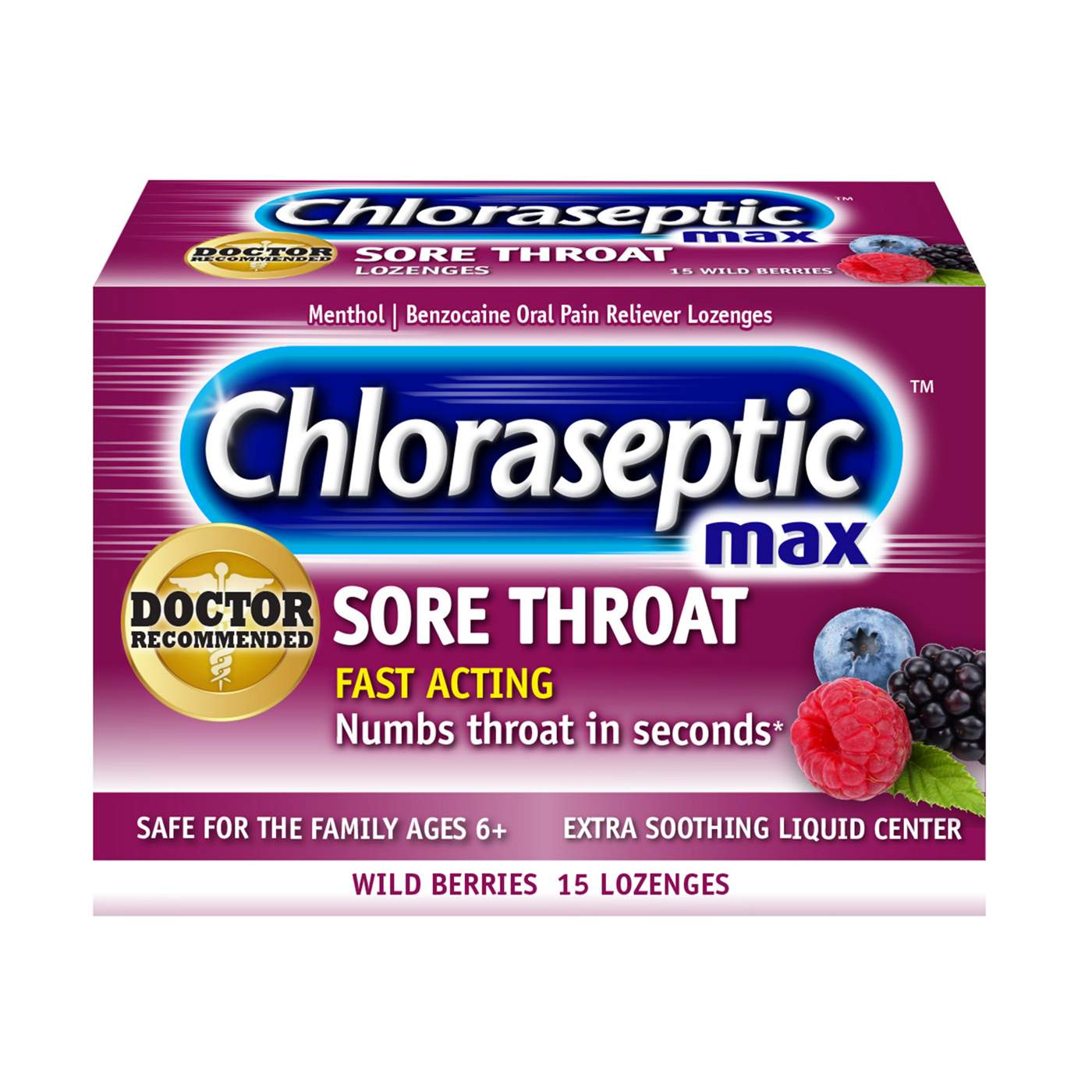 Chloraseptic Sore Throat Lozenges - Wild Berries; image 1 of 5