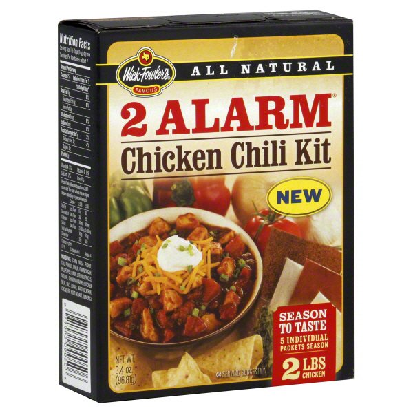 Wick Fowler S 2 Alarm Chicken Chili Kit Shop Spice Mixes At H E B