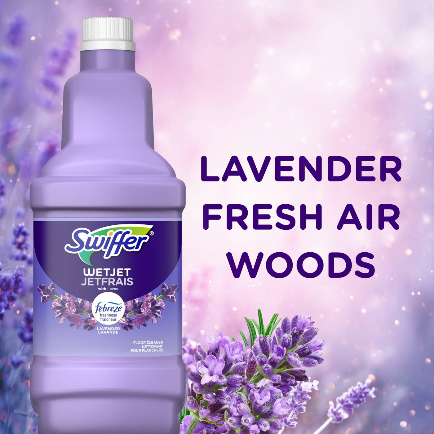Swiffer WetJet Lavender Scent Multi-Purpose Floor Cleaner Solution Refill; image 7 of 7