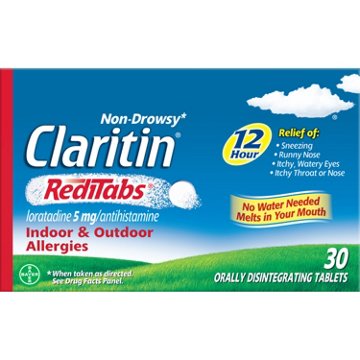 Claritin 12-Hour Non-Drowsy 5 mg Loratadine Antihistamine Allergy RediTabs
