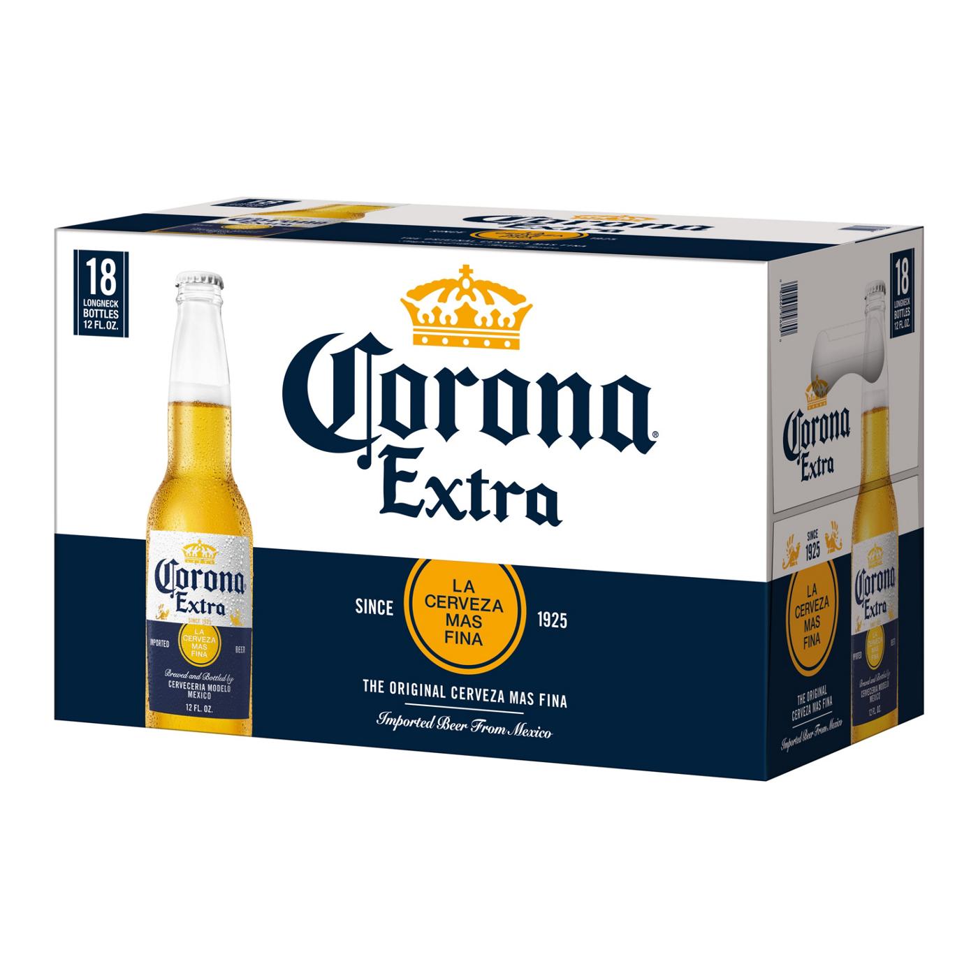 Corona Extra Mexican Lager Import Beer 12 oz Bottles, 18 pk; image 3 of 10