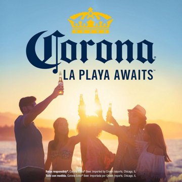 Corona Extra Mexican Lager Import Beer, 12 oz, 18 pk