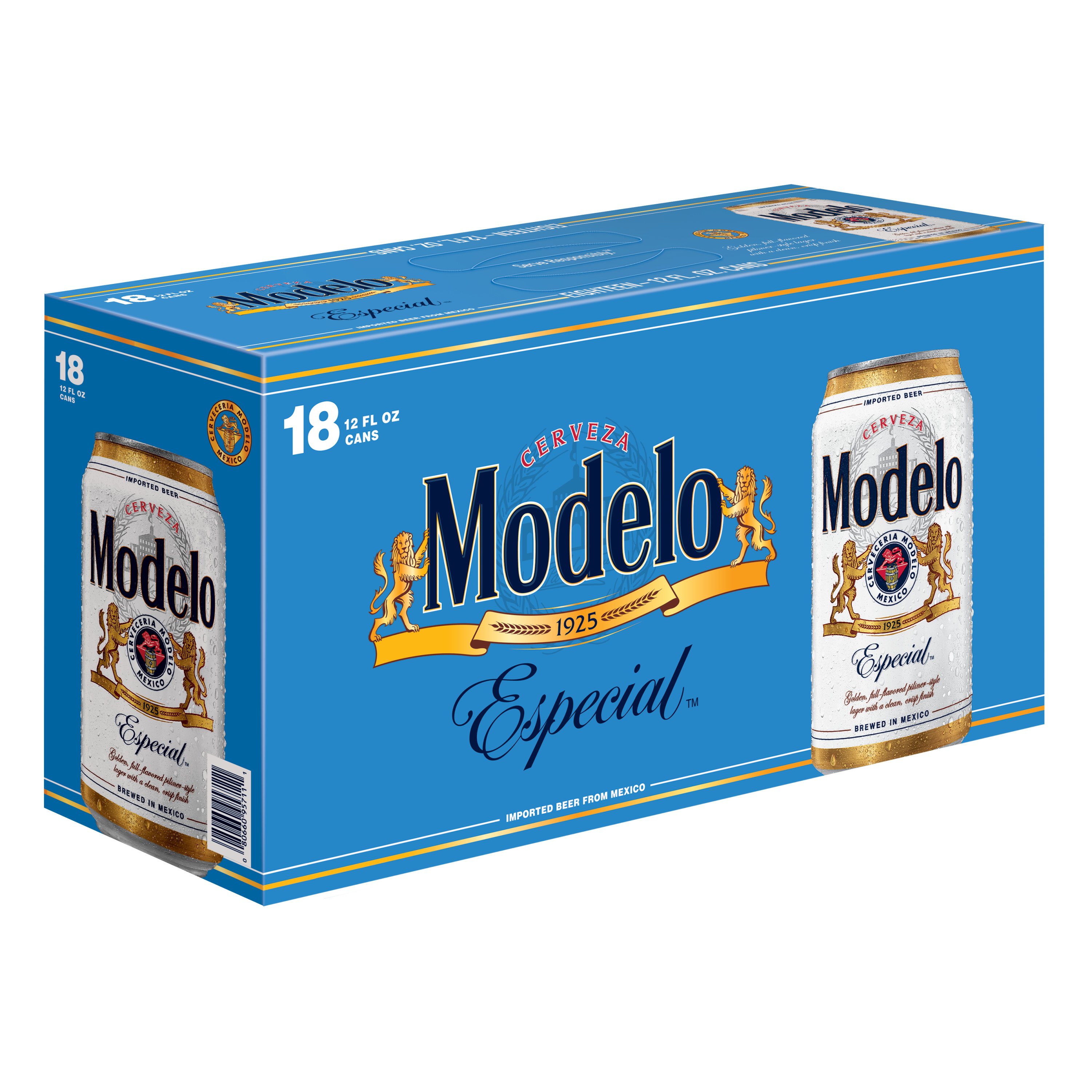Modelo Especial Mexican Lager Import Beer 12 oz Cans, 18 pk - Shop Beer ...