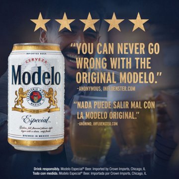 Modelo Especial Mexican Lager Import Beer 18 pk Cans, 12 oz