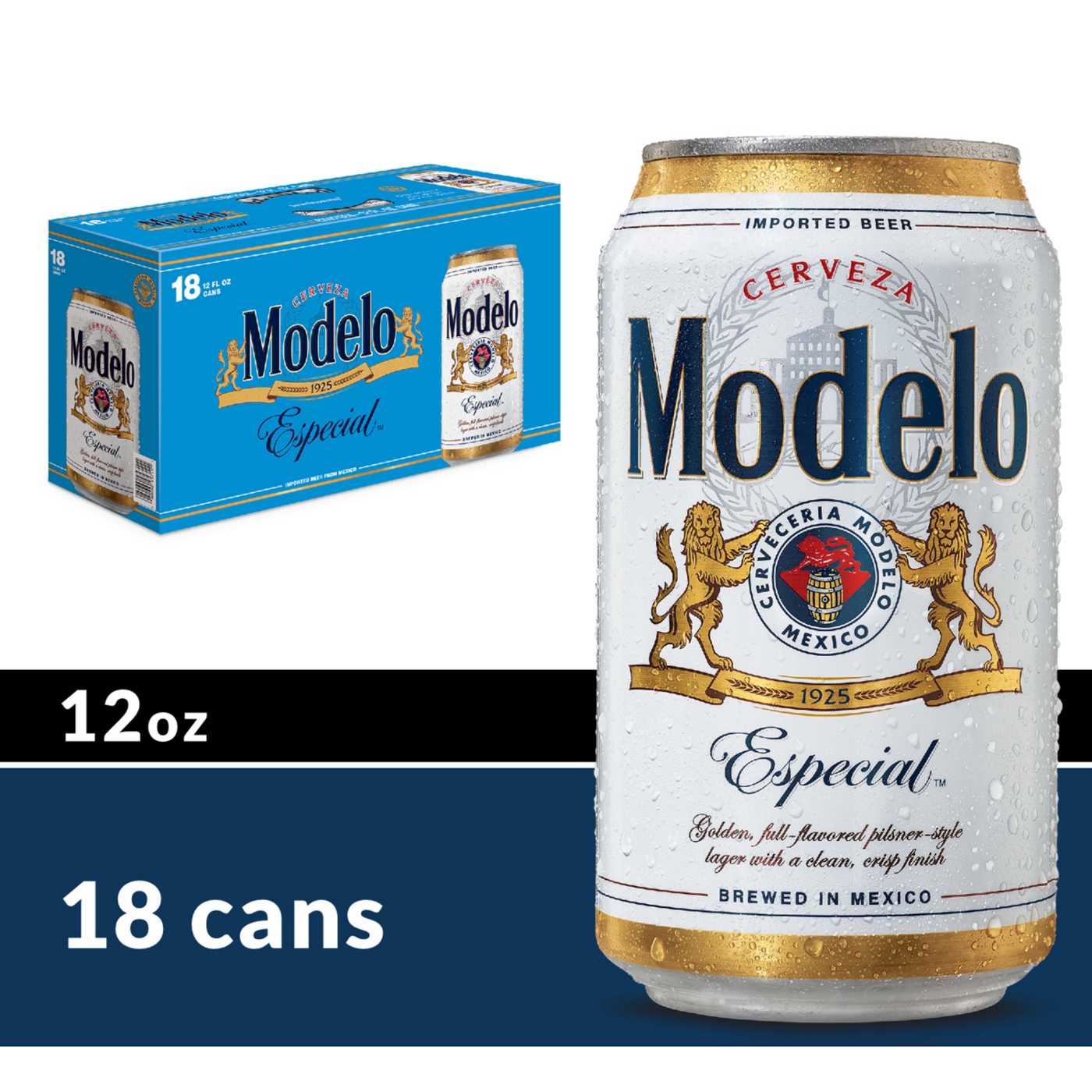 Modelo Especial Mexican Lager Import Beer 12 oz Cans, 18 pk; image 4 of 10