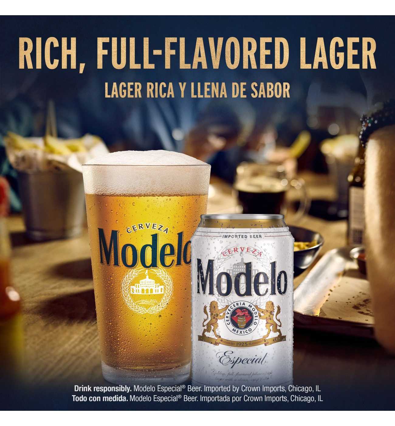 Modelo Especial Mexican Lager Import Beer 18 pk Cans; image 4 of 5