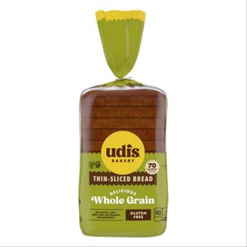 Udi's Gluten Free Whole Grain Bread, 12 oz