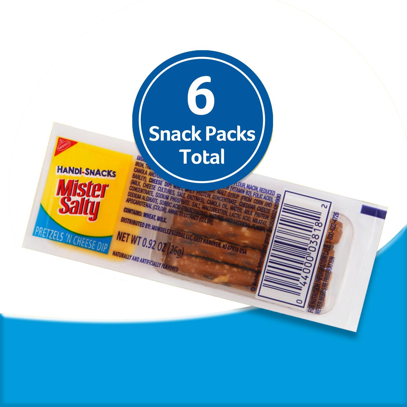 Handi-Snacks Mister Salty Pretzels 'N Cheesy Dip Snack Packs; image 2 of 11