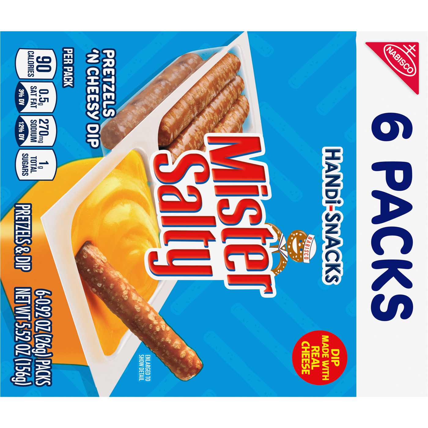 Handi-Snacks Mister Salty Pretzels 'N Cheesy Dip Snack Packs; image 7 of 11