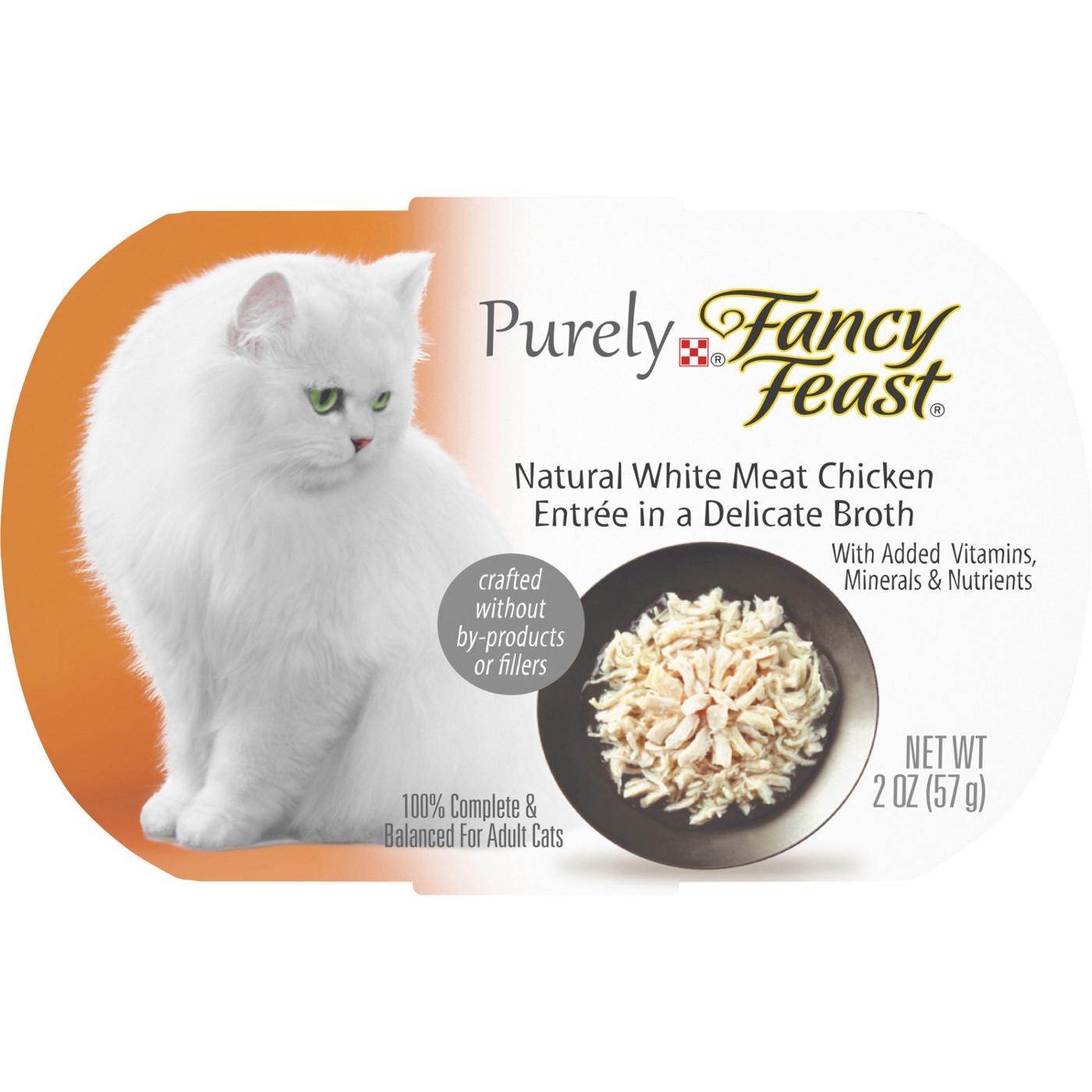 Fancy Feast Purina Fancy Feast Natural, Grain Free Wet Cat Food, Purely Natural White Meat Chicken Entree; image 1 of 6