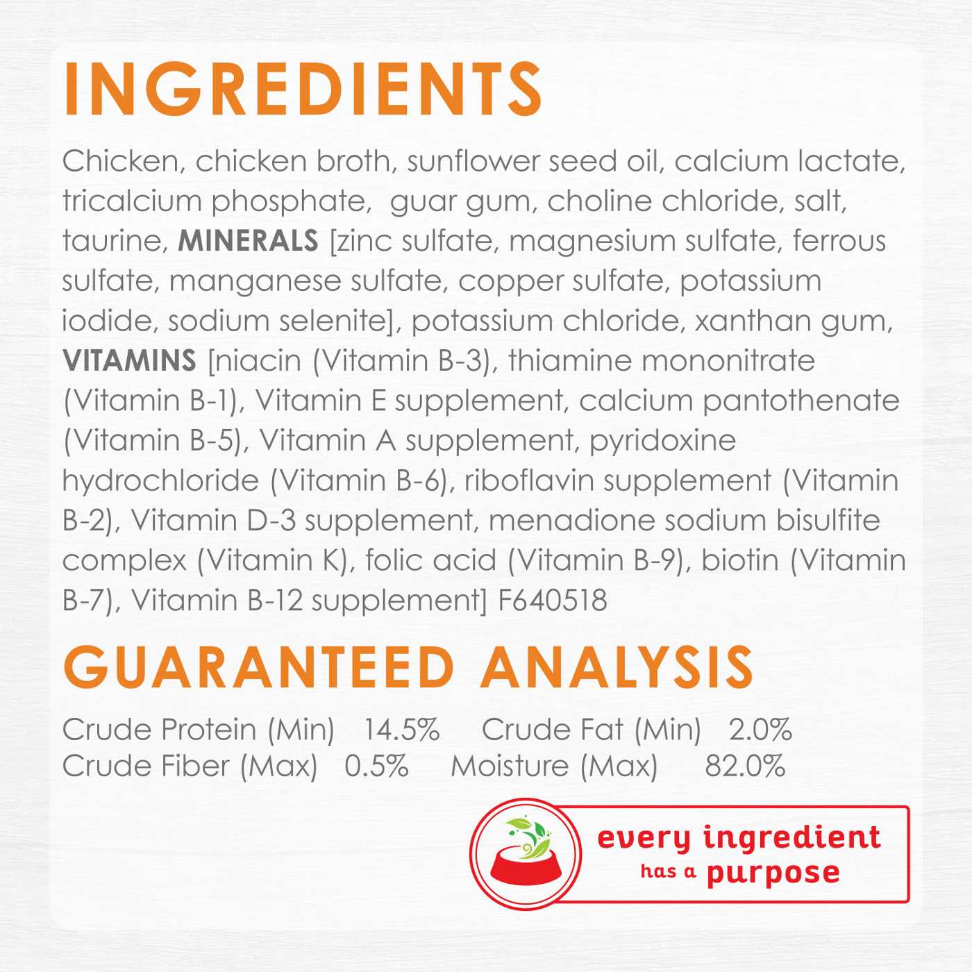 Fancy Feast Purina Fancy Feast Natural, Grain Free Wet Cat Food, Purely Natural White Meat Chicken Entree; image 3 of 6