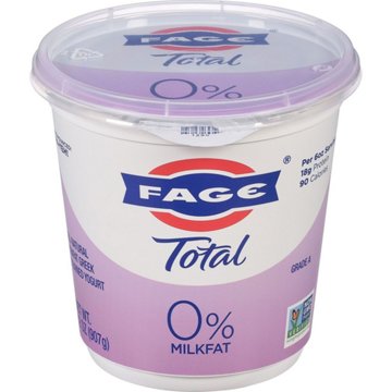 Fage Total 0% Nonfat Plain Greek Yogurt, 32 oz