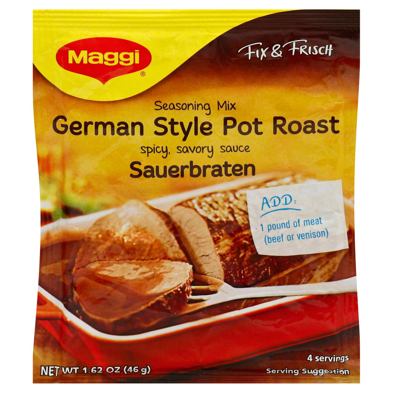 Maggi German Potato Dumpling Mix, Halb and Halb Boil in Bag, 6.8 oz.