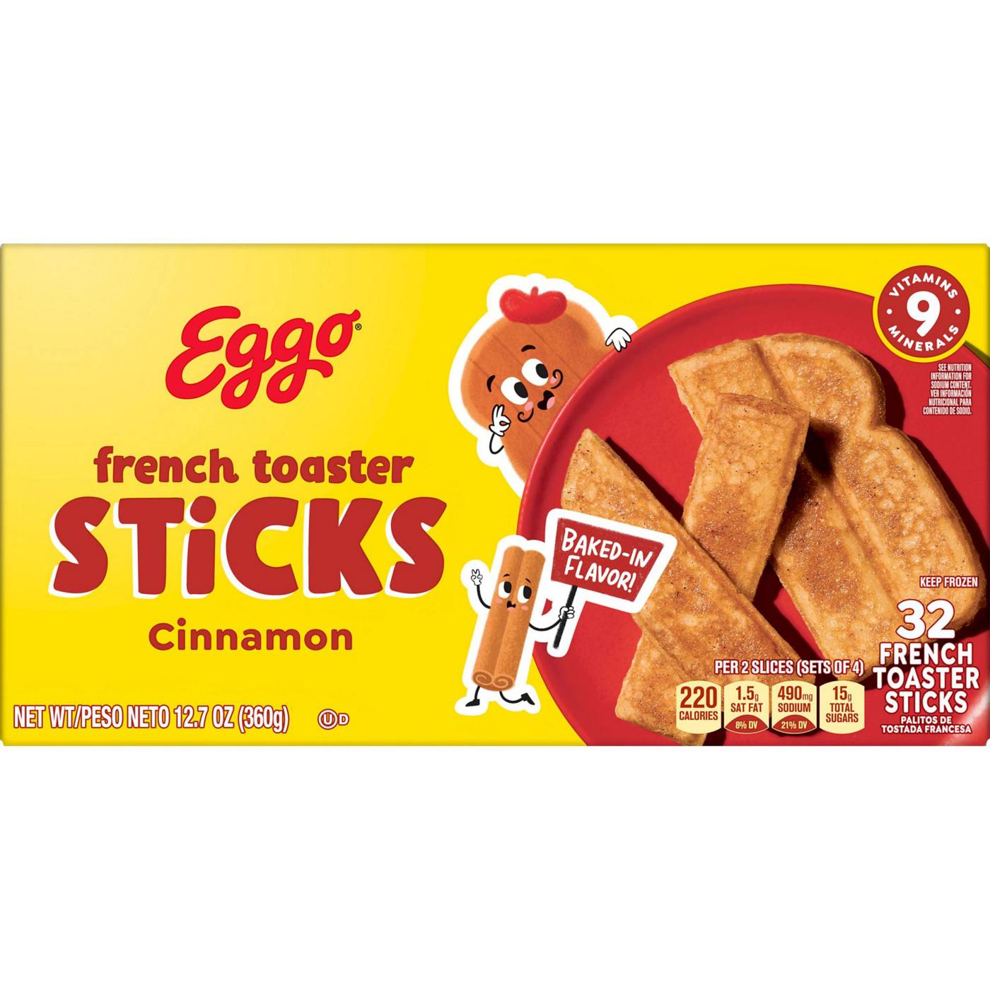 Eggo Cinnamon Frozen French Toast Sticks; image 1 of 5