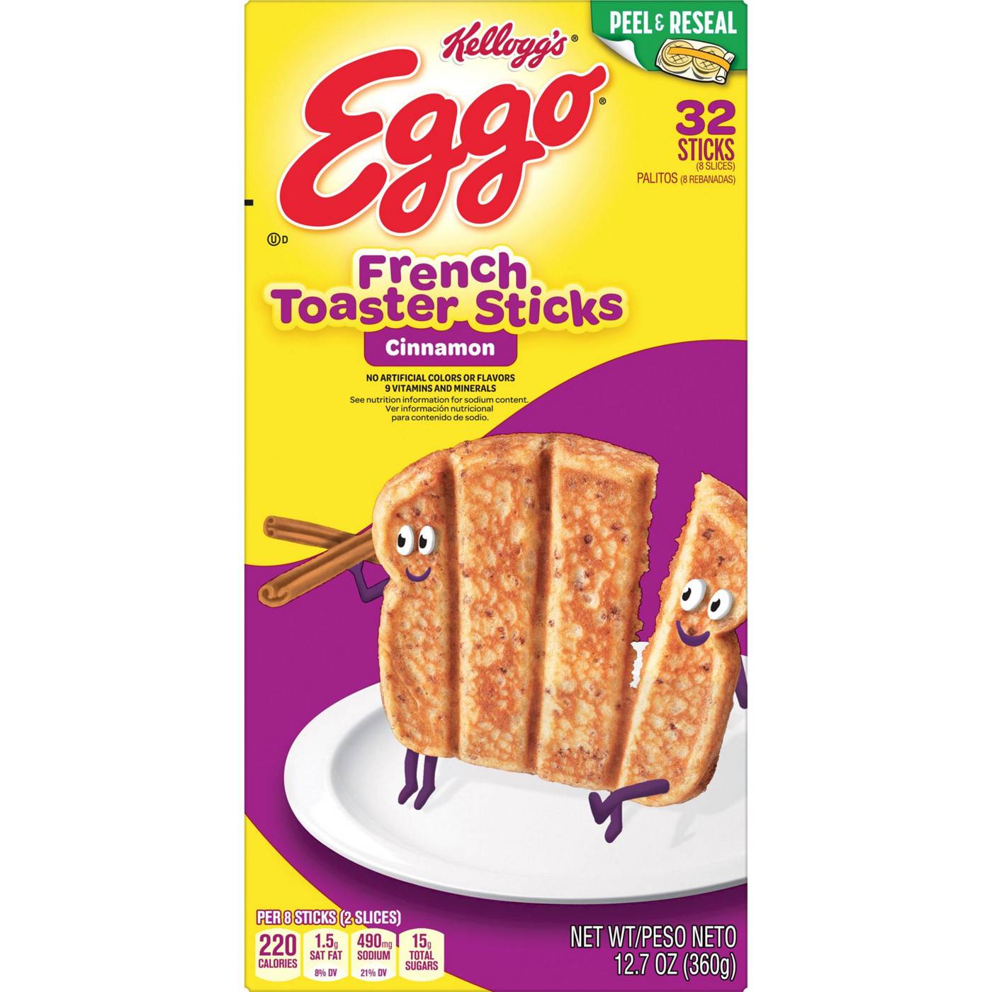 Eggo Cinnamon Frozen French Toast Sticks; image 2 of 5