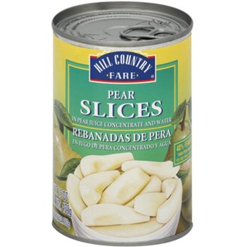 Hill Country Fare Sliced Pears, 15 oz